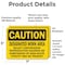 Signmission Designated Work Area Select Carcinogens Reproductive Hazards Caution Sign, Vinyl Decal, 7x5in, 2PK OS-2PACK-CS-D-57-L-19138 - alternate 6